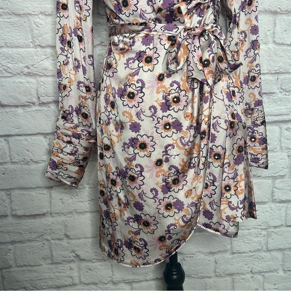 ALEXIS Kari Floral Long-Sleeve Mini Wrap Dress - Picture 12 of 16